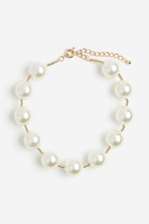 Collana corta con perle - Bianco - DONNA | H&M IT
