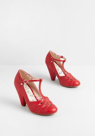 Armed With Charm T-Strap Heel