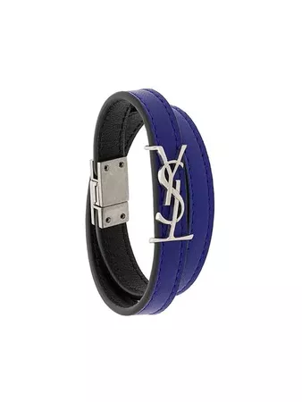 Saint Laurent YSL double wrap bracelet $345 - Buy AW18 Online - Fast Global Delivery, Price