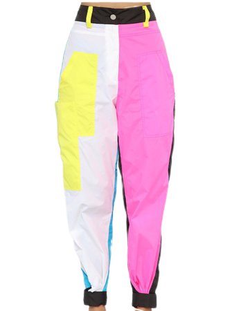 trouser neon pink/white/yellow