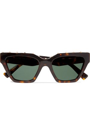 Valentino | Studded cat-eye acetate sunglasses | NET-A-PORTER.COM
