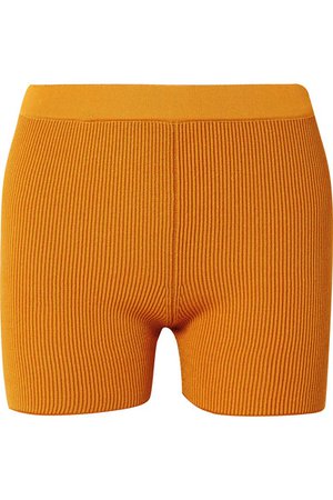 Jacquemus | Arancia ribbed-knit shorts | NET-A-PORTER.COM