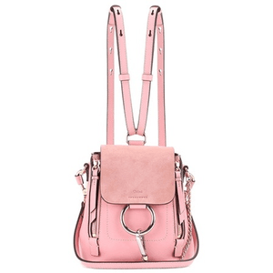 Faye Mini leather and suede backpack for $1,490.00 available on URSTYLE.com