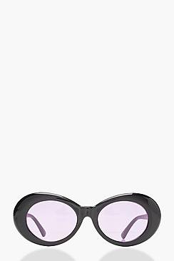 Grace Lilac Lens Oval 90's Sunglasses