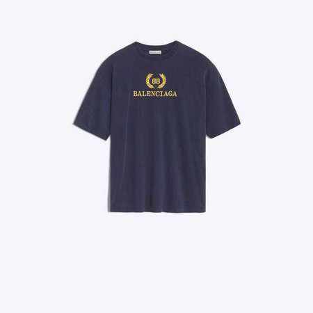 Balenciaga Cotton T-shirt with front 'BB Balenciaga' print