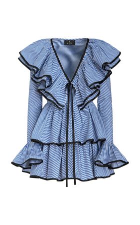 Tiered Cotton Mini Dress By Etro | Moda Operandi