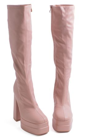 Pink Chunky GoGo Boots - Ragstock.com