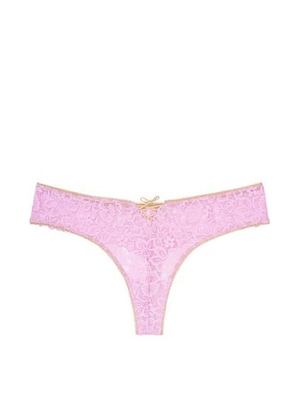 Floral Lace Thong Panty - Panties - Victoria's Secret