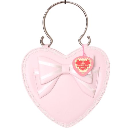 Ribbon Heart Bag | BABY, THE STARS SHINE BRIGHT | Bag | s-00437 | Wunderwelt Fleur - Online Boutique for Gothic & Lolita Fashion