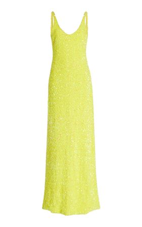 Sequin Velvet Maxi Slip Dress By Dur Doux | Moda Operandi