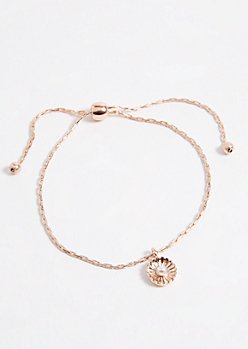 Coral Woven Pull Chain Dreamer Bracelet | Charm Bracelets | rue21