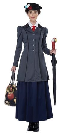 Women's English Nanny Costume - Candy Apple Costumes - Mary Poppins and Chimney Sweep Costumes