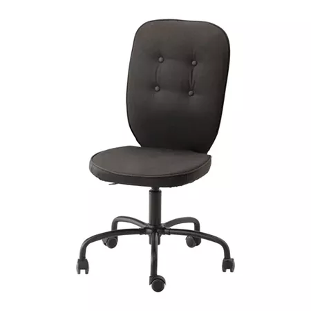 LILLHÖJDEN Swivel chair - Idemo black - IKEA