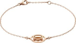 CRB6038000 - Logo bracelet - Pink gold, diamonds - Cartier