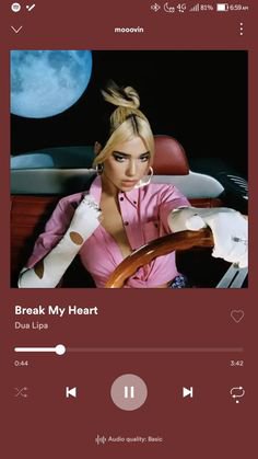 "Break My Heart" by Dua Lipa on Spotify