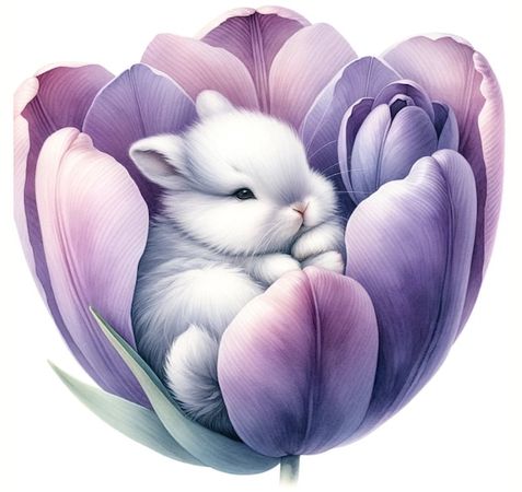 Bunny Purple Flower