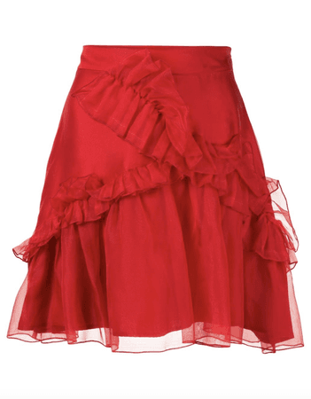 Soufflé Skirt in Red | macgraw
