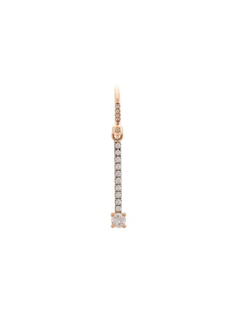 Irene Neuwirth 18kt rose gold Round Diamond Drop earring $3,170 - Buy Online AW19 - Quick Shipping, Price