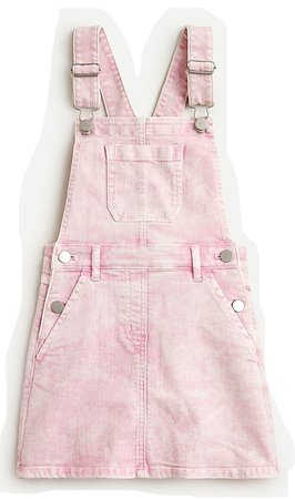 pink overall dress