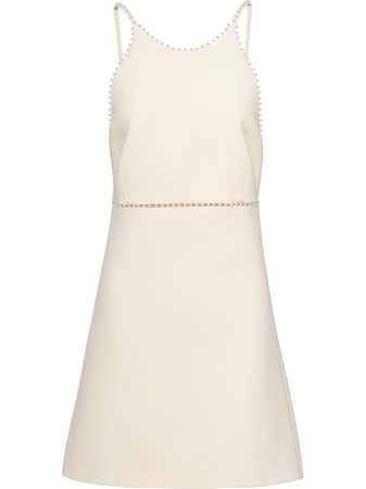 Miu Miu pearl-embellished Mini Dress - Farfetch