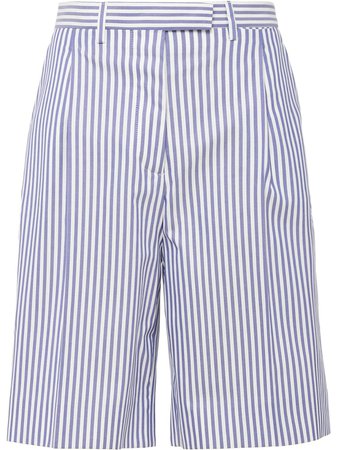 Prada Striped knee-length Shorts - Farfetch
