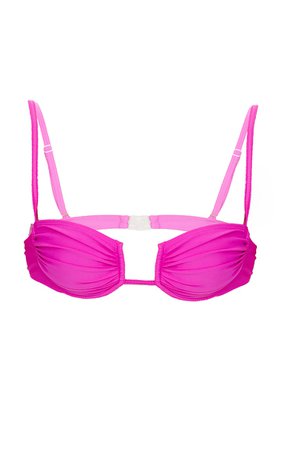 Magenta Underwired Cupped Bikini Top | PrettyLittleThing CA