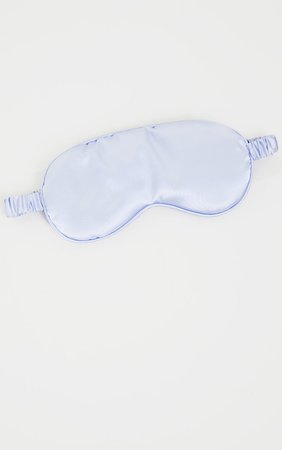 Baby Blue Satin Sleepmask | PrettyLittleThing USA blue