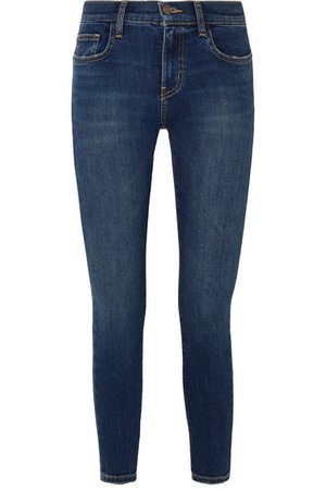 Current/Elliott | The Stiletto cropped high-rise skinny jeans | NET-A-PORTER.COM