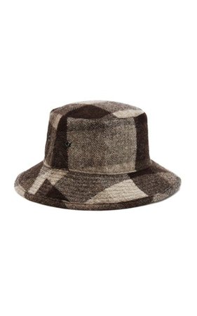 Checked Wool Bucket Hat By Acne Studios | Moda Operandi