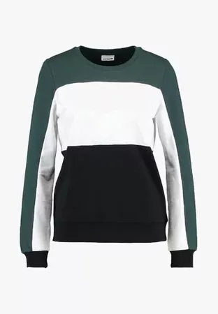 Noisy May NMPANA BLOCKING NEW - Sweatshirt - green gables/white/black - Zalando.co.uk