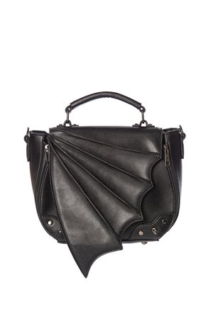 Gwendolyn Bat Wing Black Gothic Handbag | Gothic Accessories