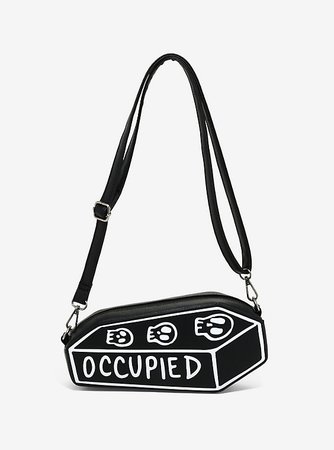 Loungefly Occupied Coffin Crossbody Bag