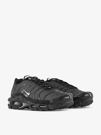 NIKE - Air Max Plus brand-embroidered woven low-top trainers | Selfridges.com