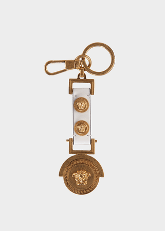 Versace Medusa Icon Leather Keychain for Women | US Online Store