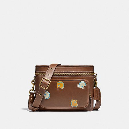 COACH Official Site Official page|UTILITY CROSSBODY WITH FOOTBALL PRINT