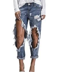 very ripped jeans bleach big holey - Google Search