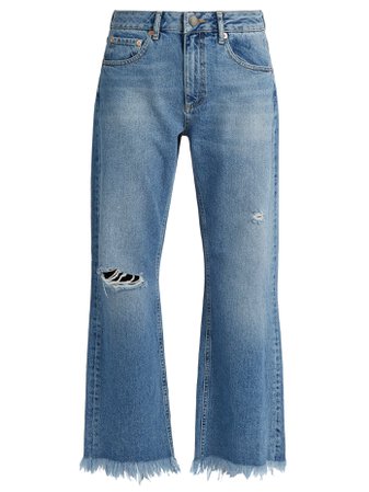 Max asymmetric-hem wide-leg jeans | Raey | MATCHESFASHION.COM