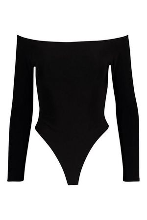 Premium Double Layer off The Shoulder Bodysuit | Boohoo