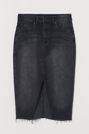 Knee-length Denim Skirt - Denim blue - | H&M US