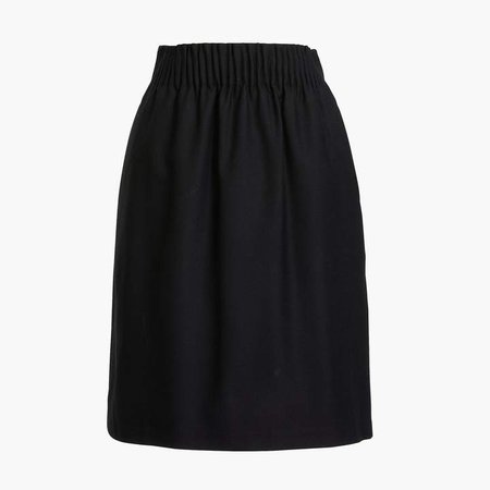 Wool-blend sidewalk skirt