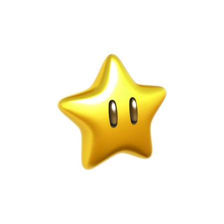 mario gold star png uploaded by leche on We Heart It