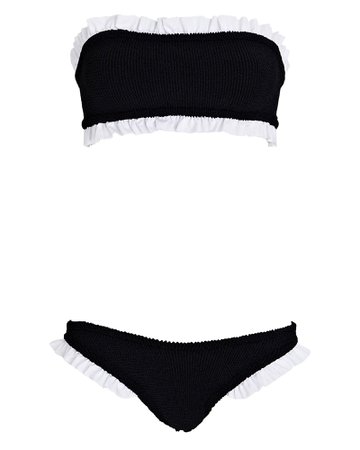 Hunza G Tracey Bandeau Bikini Set | INTERMIX®