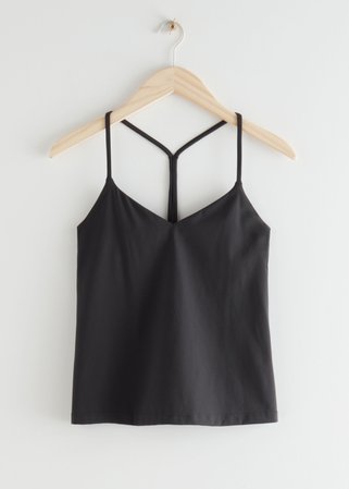 Yoga Top - Black - Tanktops & Camisoles - & Other Stories
