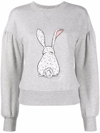 Shop Kate Spade rabbit print cotton sweater with Express Delivery - FARFETCH