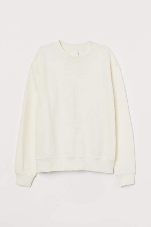 Cotton-blend Sweatshirt - White