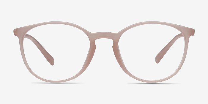 Dinah - Round Matte Pink Frame Glasses | EyeBuyDirect