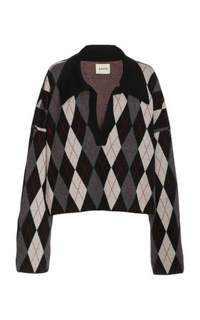 Noelle Argyle Wool Sweater By Khaite | Moda Operandi