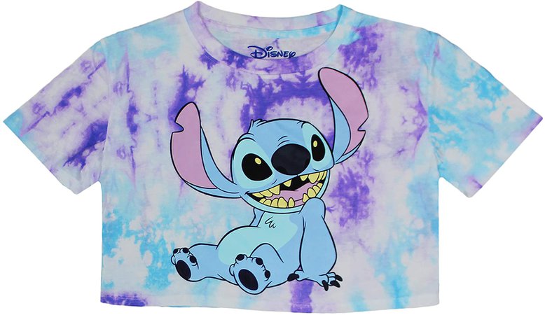 Amazon.com: Junior Stitch Tie Dye Crop Top, Disney Shirt for Girls, Blue, XL : Clothing, Shoes & Jewelry