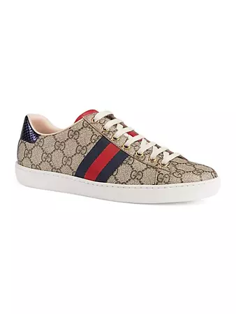 Shop Gucci GG Canvas New Ace Sneakes | Saks Fifth Avenue