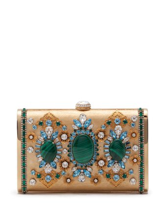 Dolce & Gabbana crystal-embellished Marlene clutch